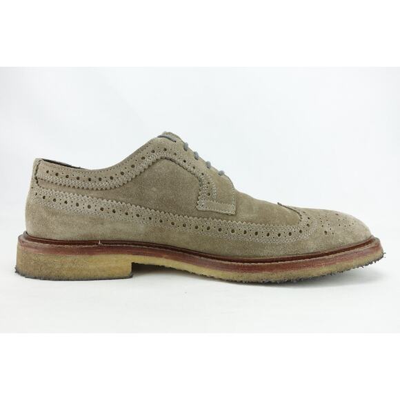 TO BOOT NEW YORK Men Dress Shoes Size 9.5 M Wingtip Grey Crepe-Sole 9442 main image 8